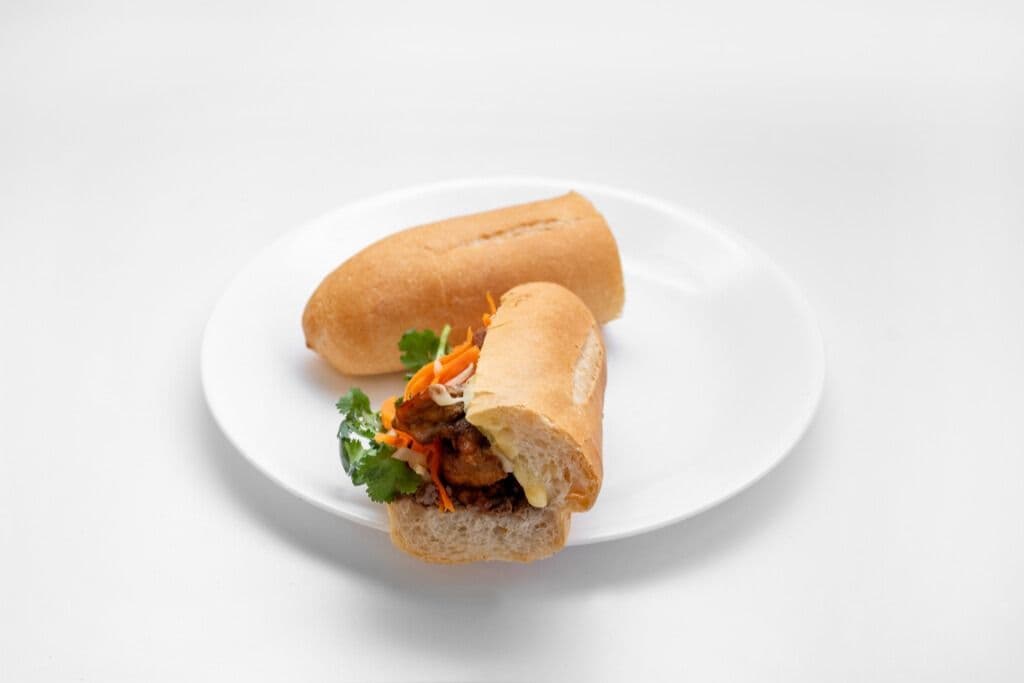Grilled Lemongrass Chicken Baguette Sandwich
