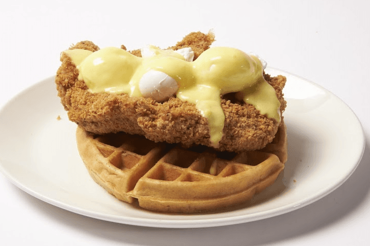 Fried Chicken Waffle Benedict