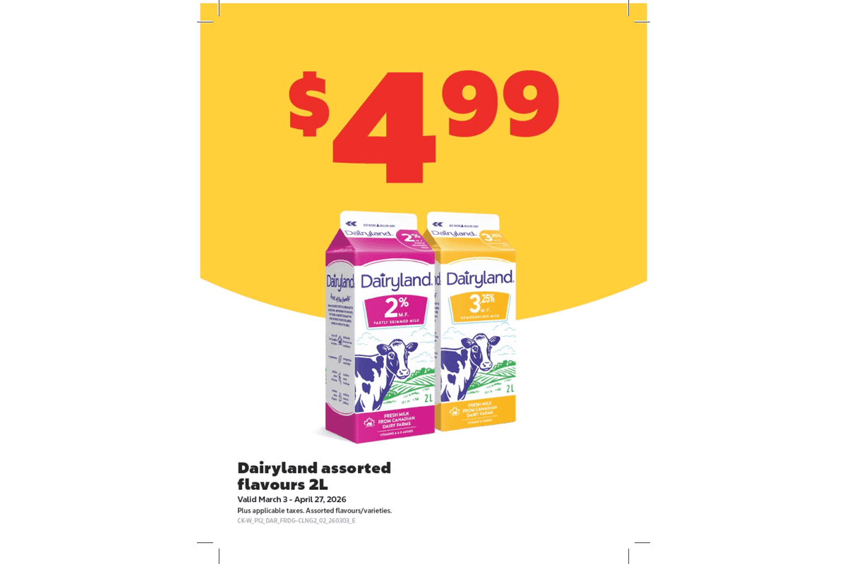 Dairyland Assorted Milk (2 L)