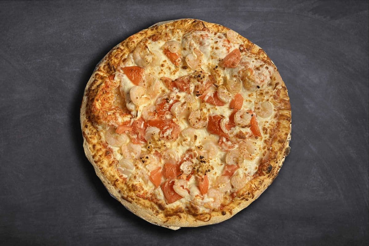 Pizzas 14" - Pizza aux crevettes / Shrimp Pizza