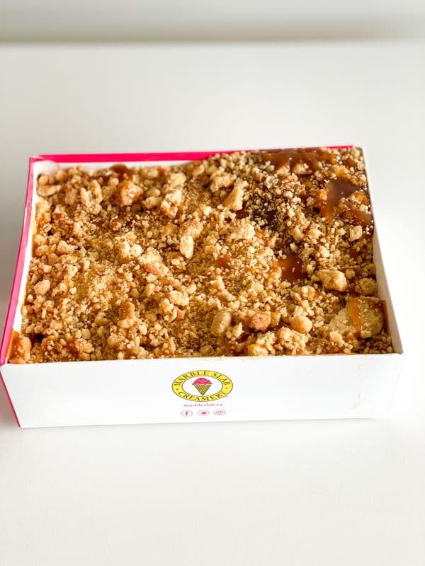 Apple Caramel Ice Cream Crumble