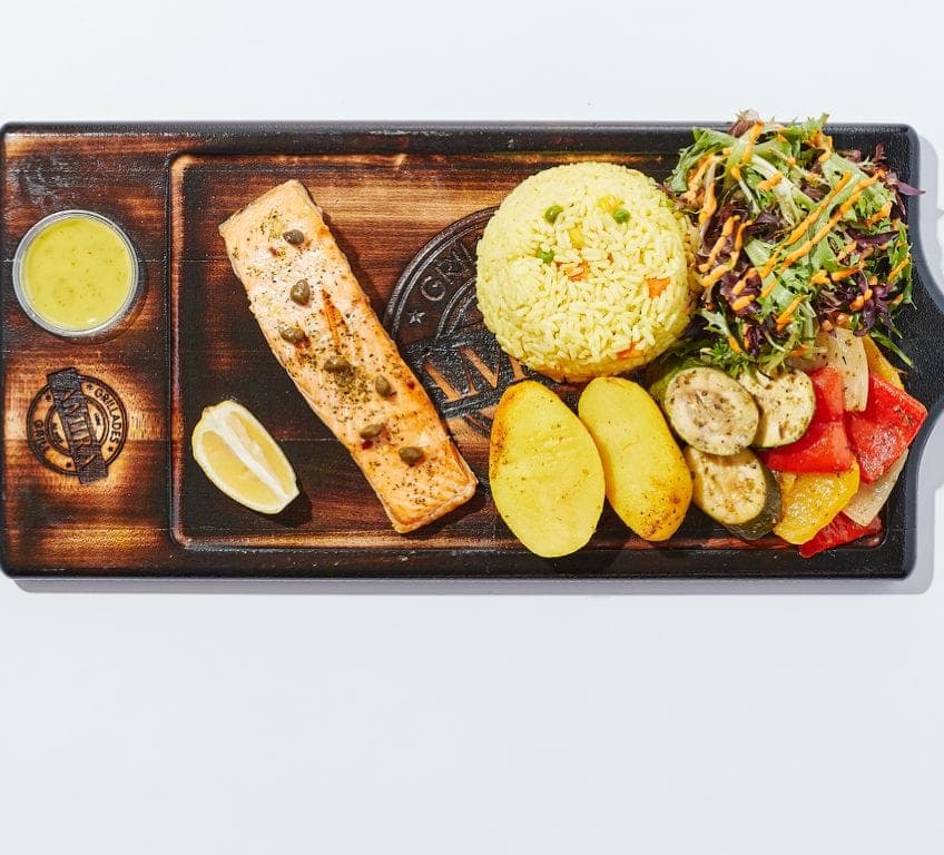 Assiette Saumon Grillé