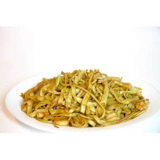 39 Shanghai Style Fried Noodle (with pork& shrimp) / 上海粗炒 -39