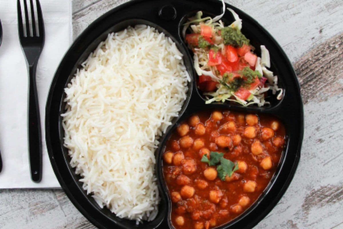Channa Masala Rice Bowl