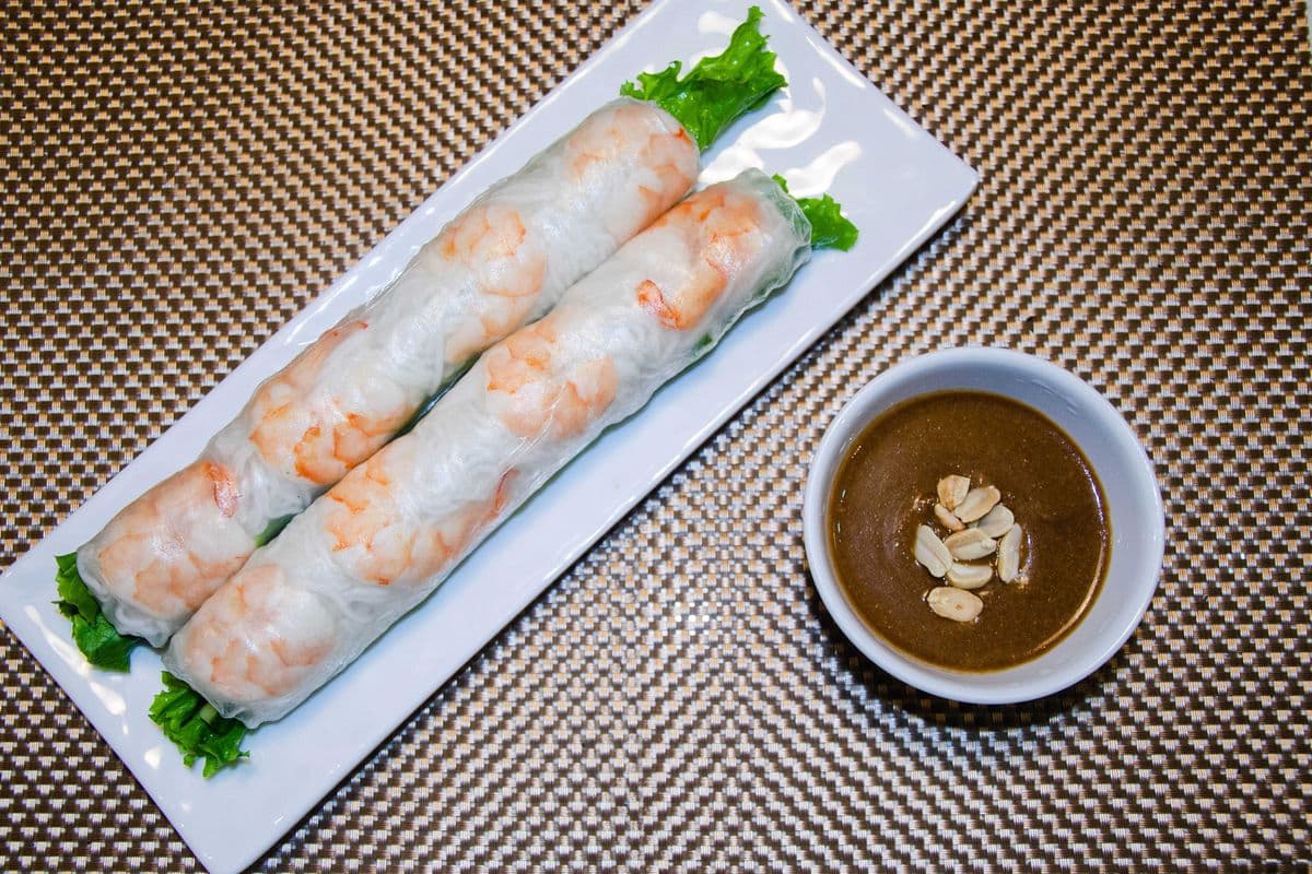 2. Deep Fried Vegetarian Spring Rolls