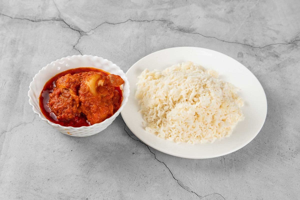 White Rice and Stew