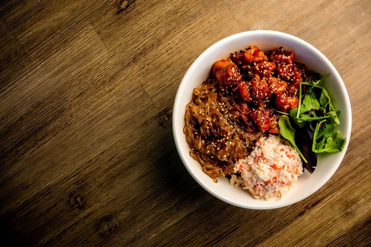 Sweet & Spicy Chicken on Rice