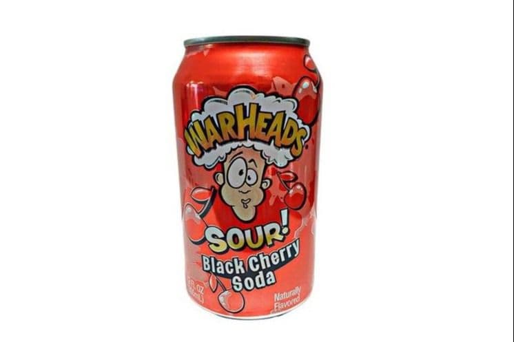 Warheads Sour Black Cherry Soda (355 ml)