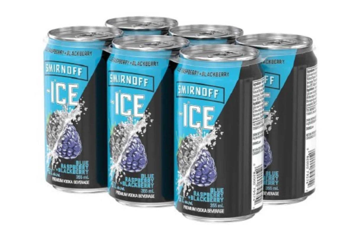 Smirnoff Ice Blue Raspberry + Blackberry (6 x 355 ml Cans)