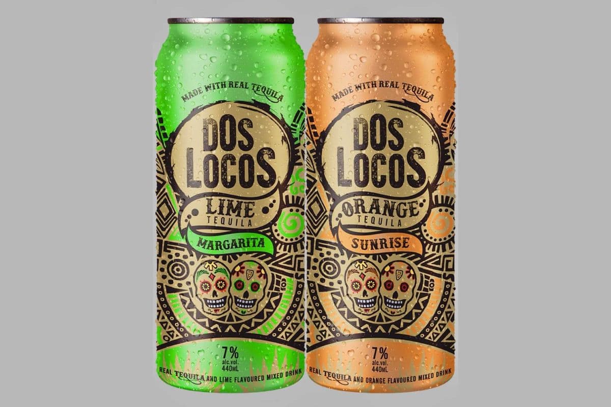 Dos Locos Tequila Cocktails (1 Tall Can) (1 x 440 mL)