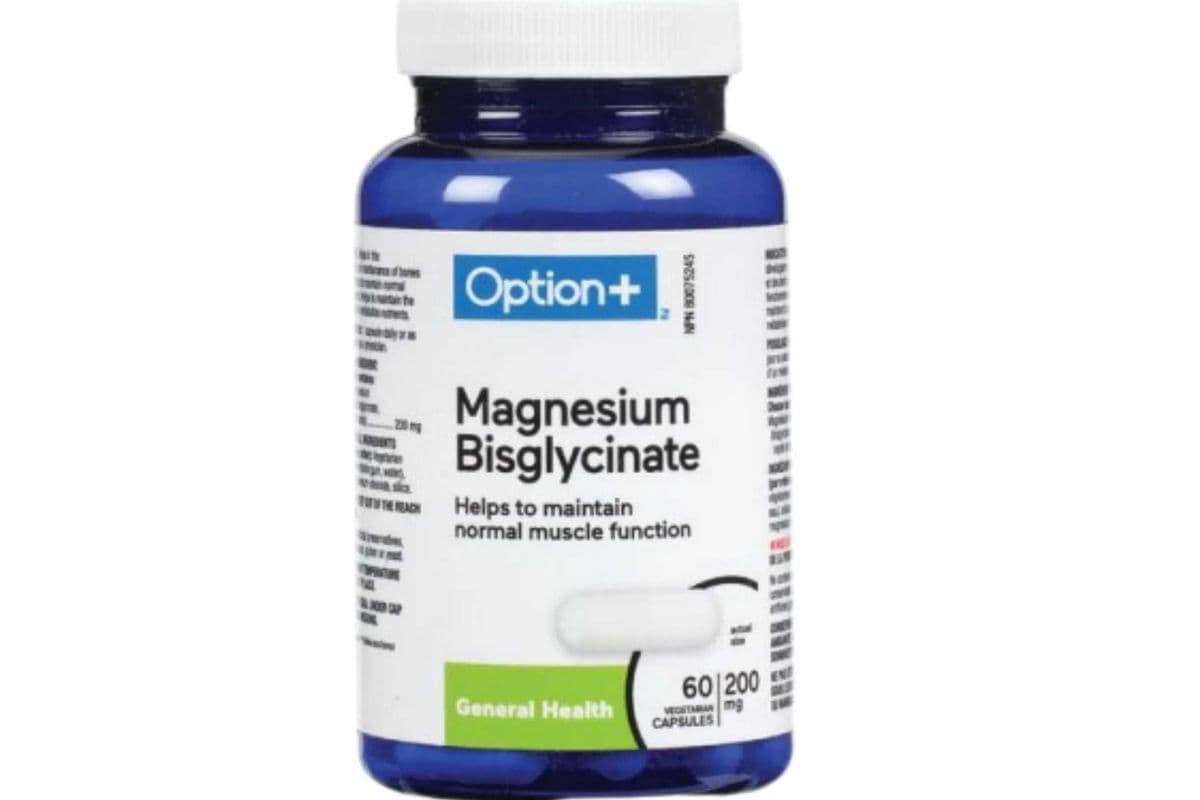 OPTION+ MAGNESIUM BISGLYCINATE 200MG 60 PACK (60 CAPSULES)