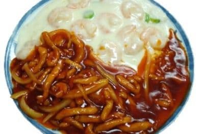 269. Fried Rice with Chicken and Shrimp in Two Kinds Sauce 鴛鴦炒飯