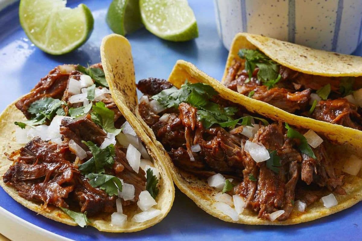 Tacos (3) Corn Tortilla ( Birria / Barbacoa )