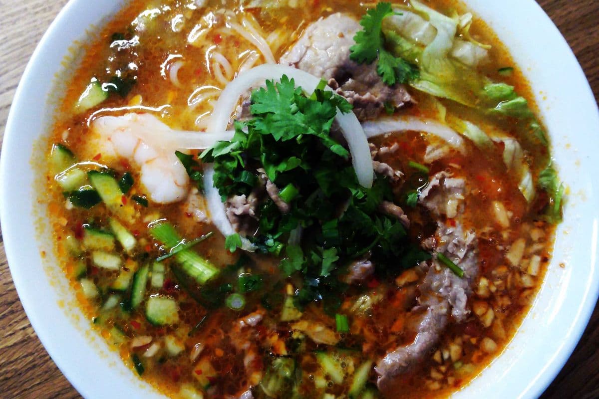 Spicy Beef Satay Noodle Soup (Pho Bo Sa-Te)