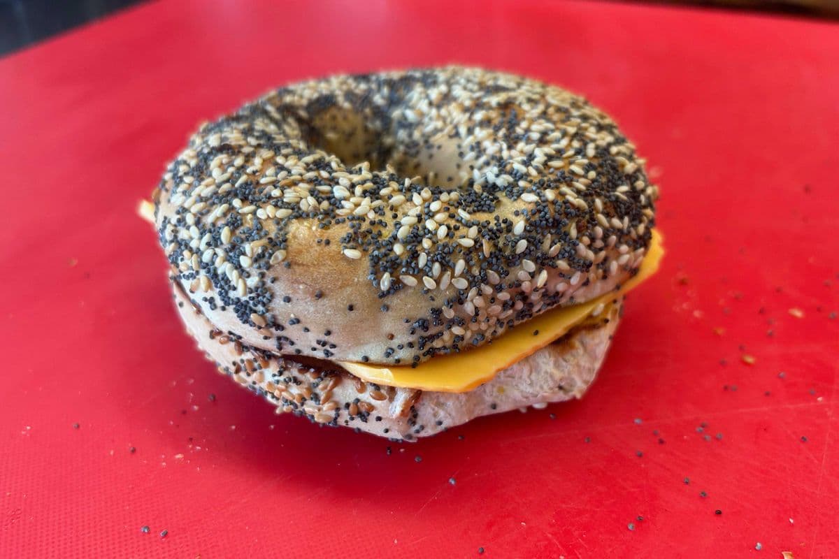Bagel with Cheddar