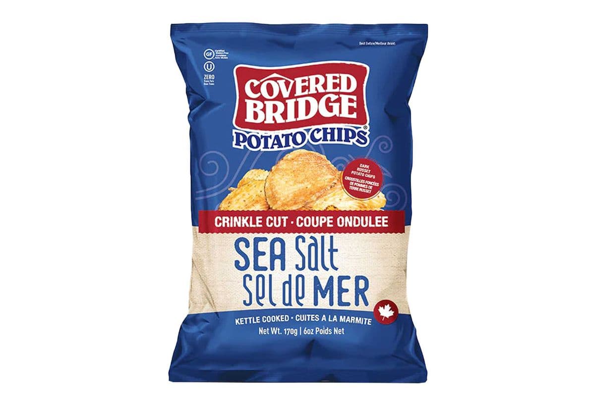 Covered Bridge Potato Chips - Sea Salt Crinkle Cut (170G)