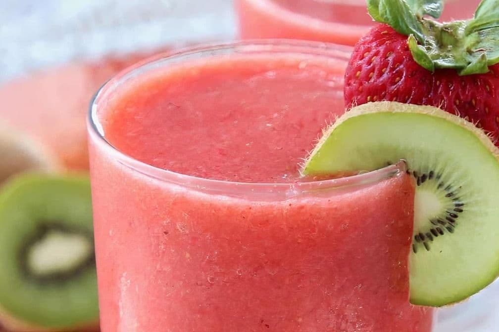 Kiwi-fraise smoothie / Strawberry-Kiwi Smoothie