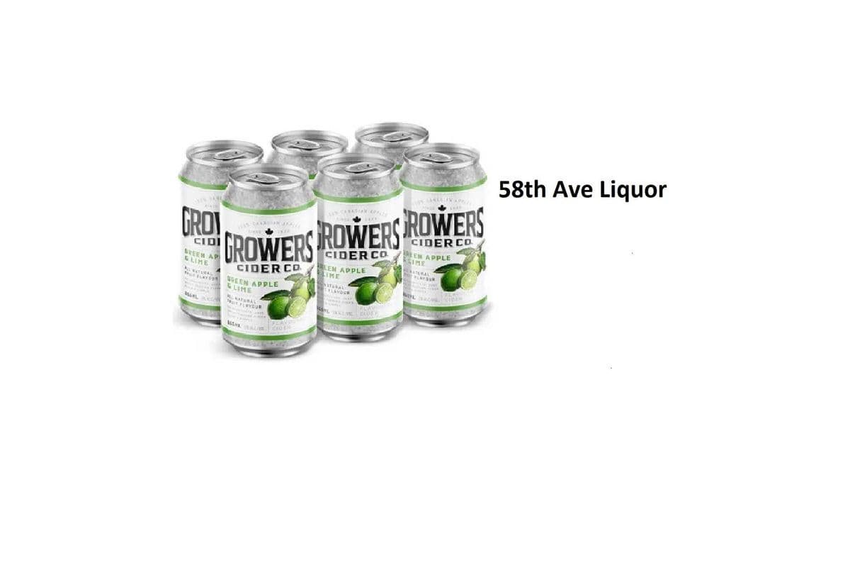 GROWERS APPLE LIME 6 CANS (1 x 6x355ML)