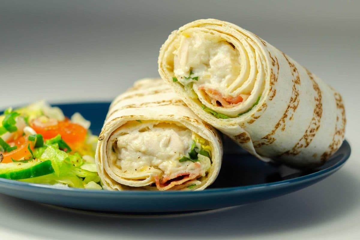 Grilled Chicken Caesar Salad Wrap