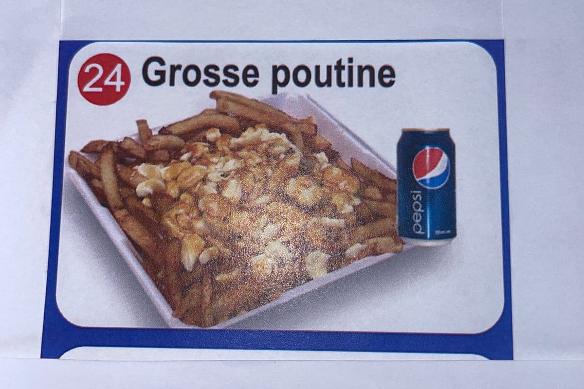 #24 Combo : 1 Grosse poutine. + 1 pepsi.