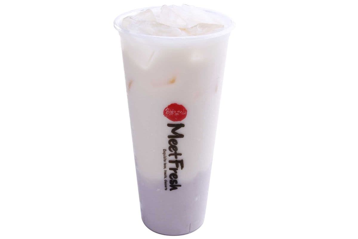 Green Milk Tea with Taro (Large)