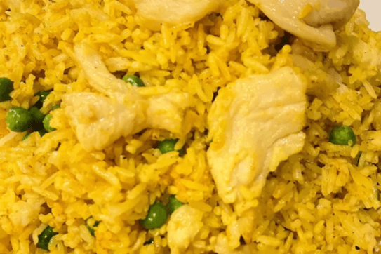 Curry Chicken on Steam Rice