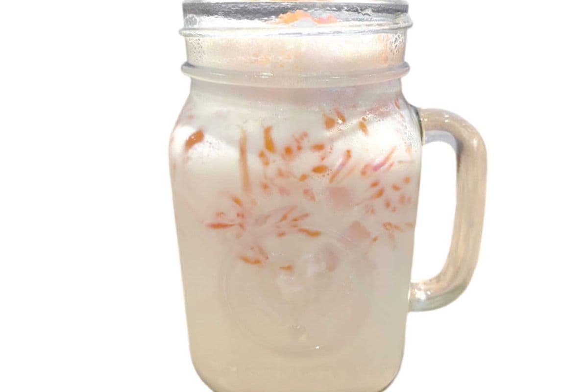 Lait de coco au pamplemousse/ Grapefruit jasmine green tea with milk