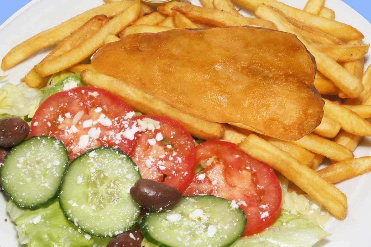 Fish Plate - With Fries and Salad