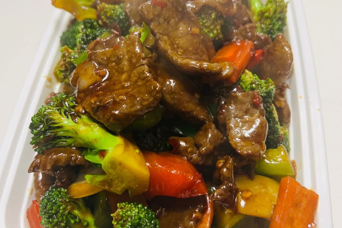 Beef with Black Bean Sauce牛肉豆豉炒杂菜