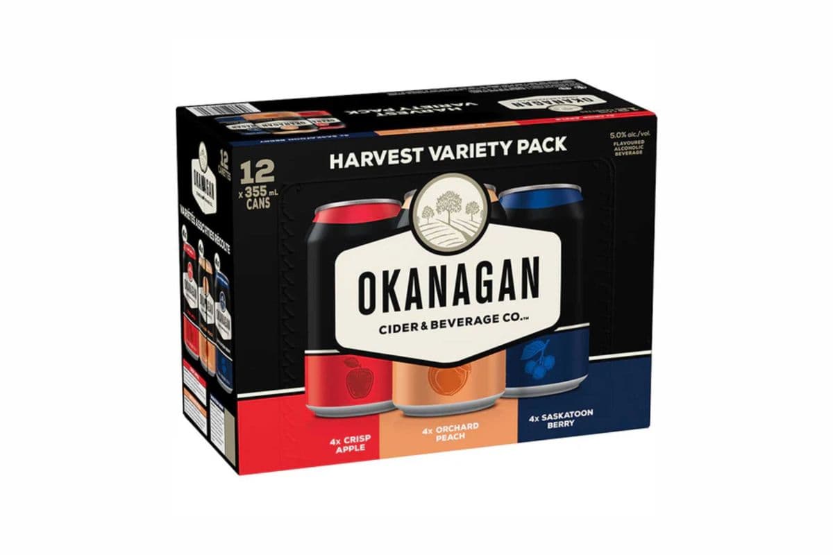 Okanagan Cider Harvest Variety Pack 12 Can x 355ml (12 x 355ml)
