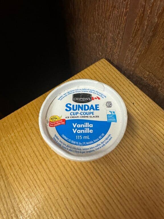 VANILLA ICE CREAM CUP