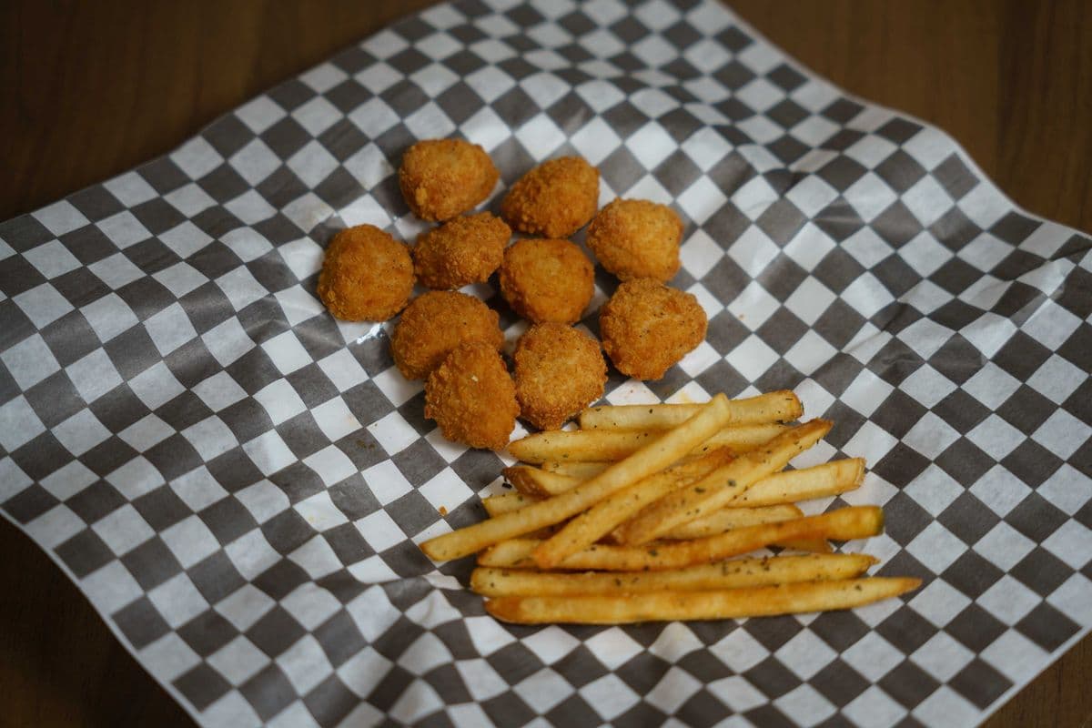 Popcorn Chicken (10 pcs) and Fries