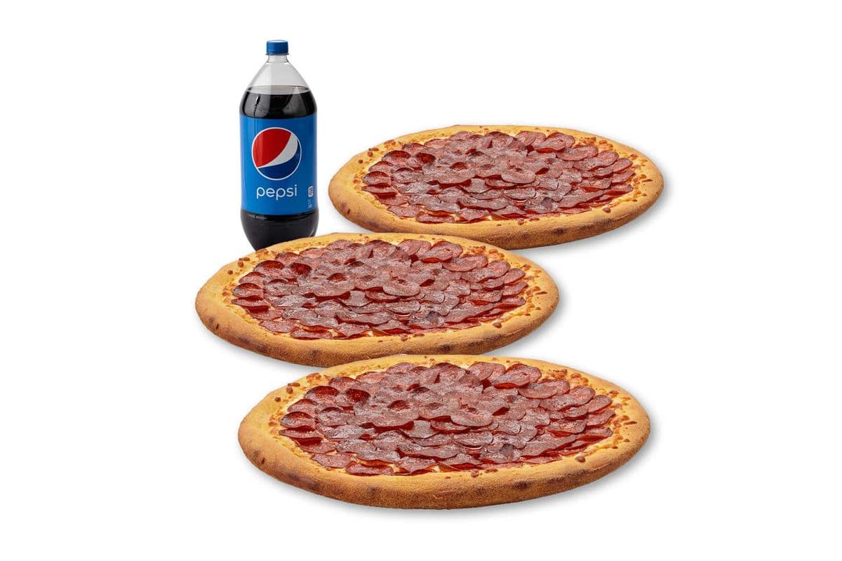 Spécial 3 Pizzas X-Larges - Festin Pepperoni / X-Large 3 Pizza Special - Pepperoni Feast