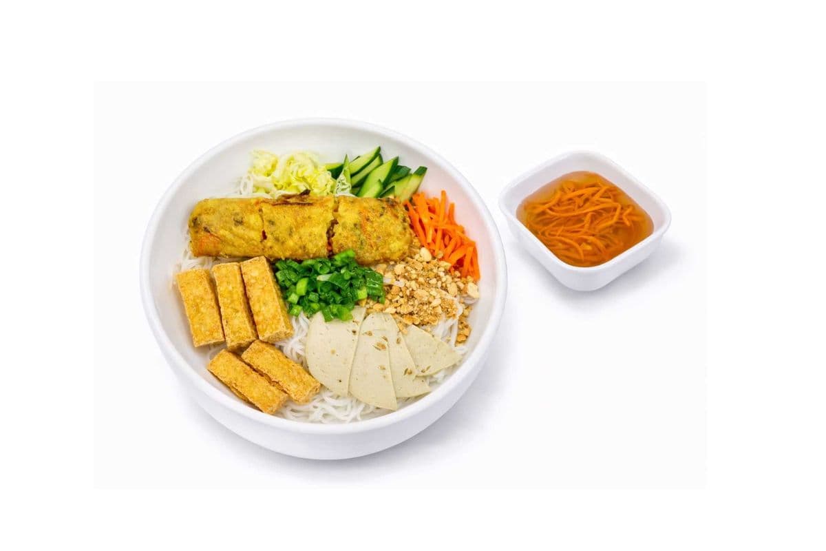 V86. Bún Đậu Hủ chiên Chay | Vegan Fried Tofu Vermicelli Bowl