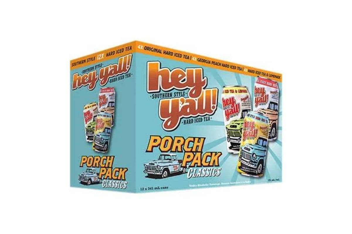Hey Y’All Iced Tea Porch Mixer Pack (12 Cans) (12 x 355ML)