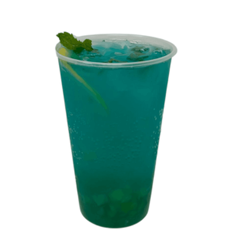 Pineapple Blue Lagoon Mocktail