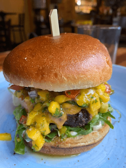 Jerk Beef and Oxtail Burger