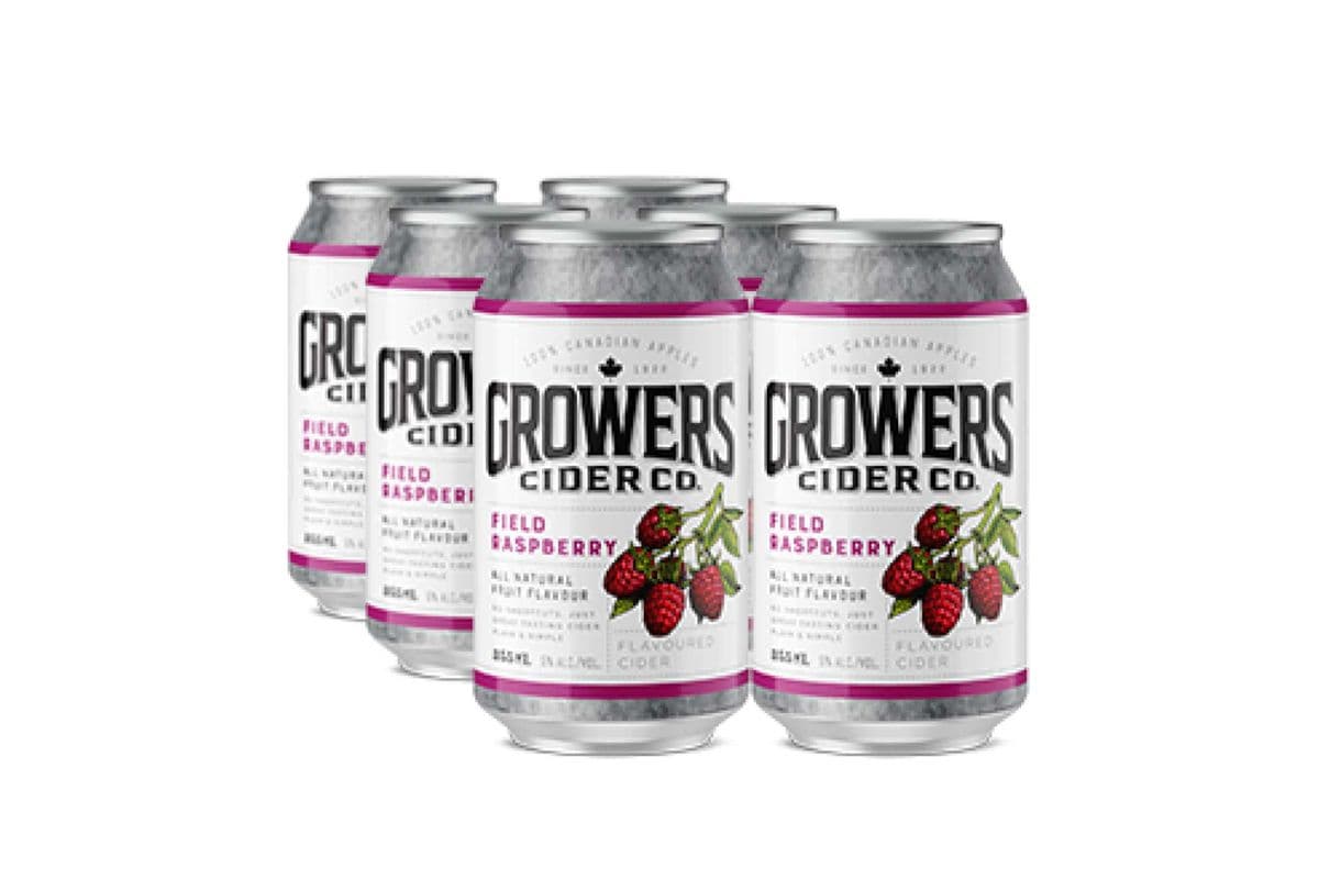 GROWERS FIELD RASPBERRY 6 CANS (355 ML) (1 x 355 ML)