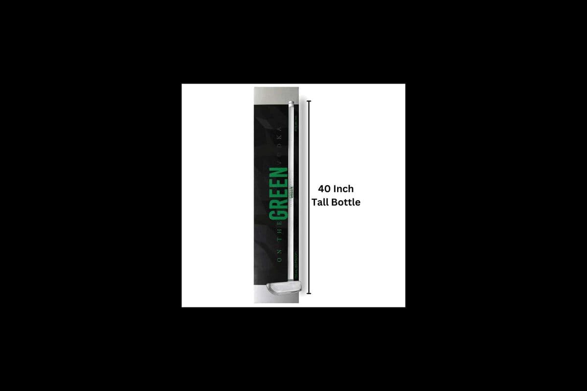 ON THE GREEN VODKA (40 Inch Tall Bottle) 750 ml (1 x 750ml)