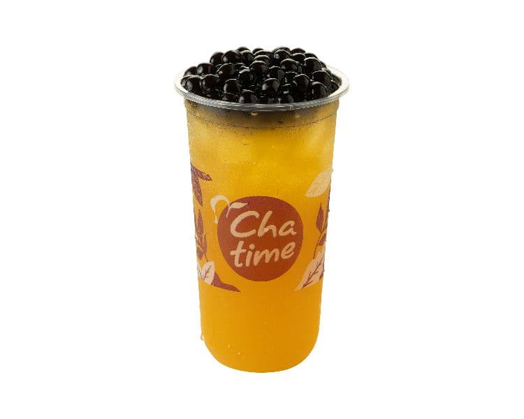 Mango Green Tea with Pearls