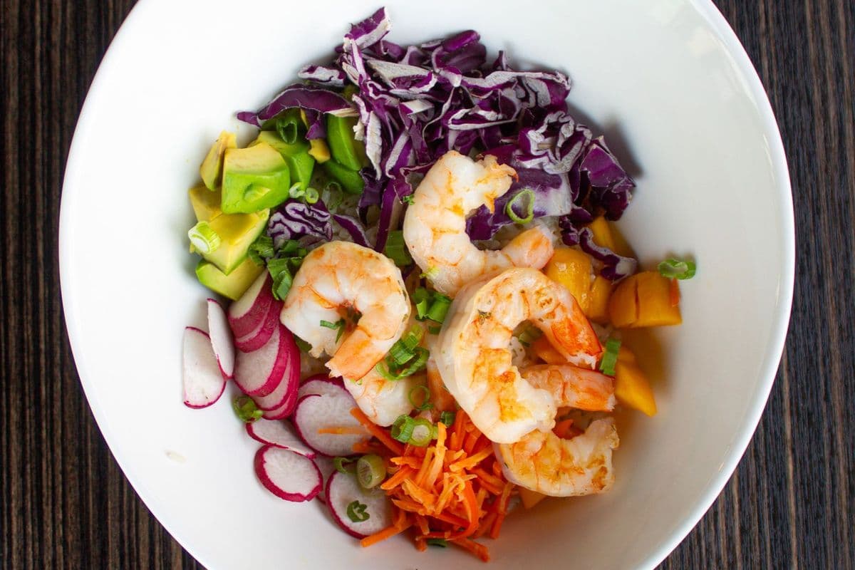 Tropical Seared Shrimp Bowl