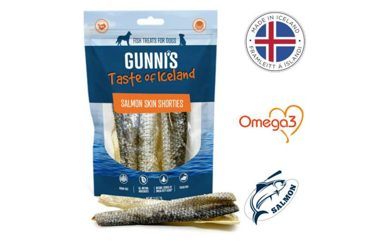 Gunni's - Taste Of Iceland Salmon Skin Shorties Dog Treats (2 oz)