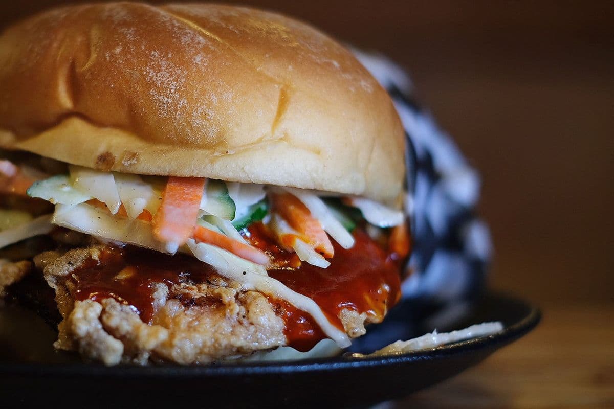 Korean Fried Chicken Burger