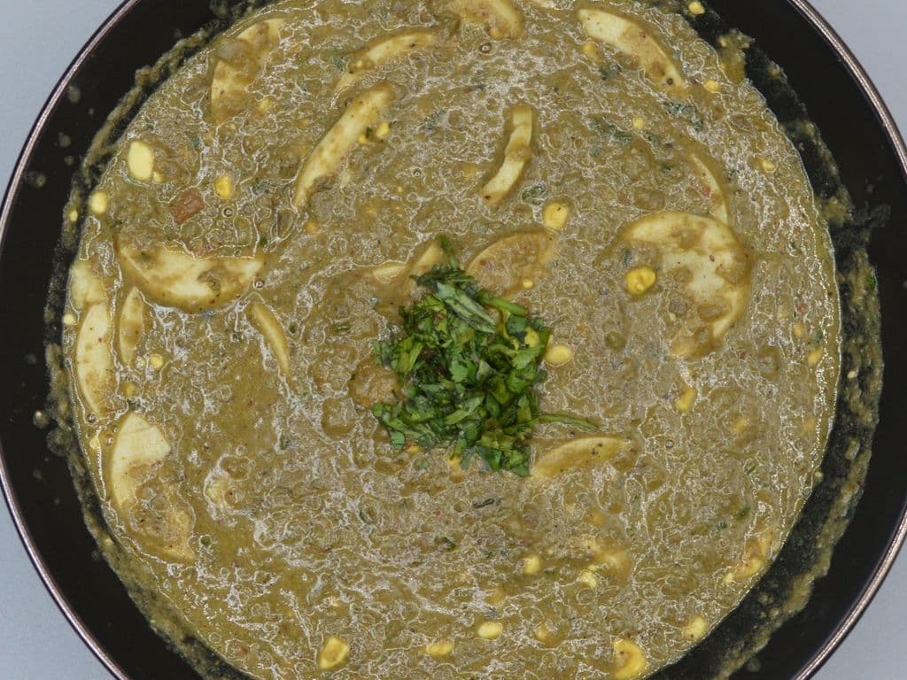 Egg Green Tikka