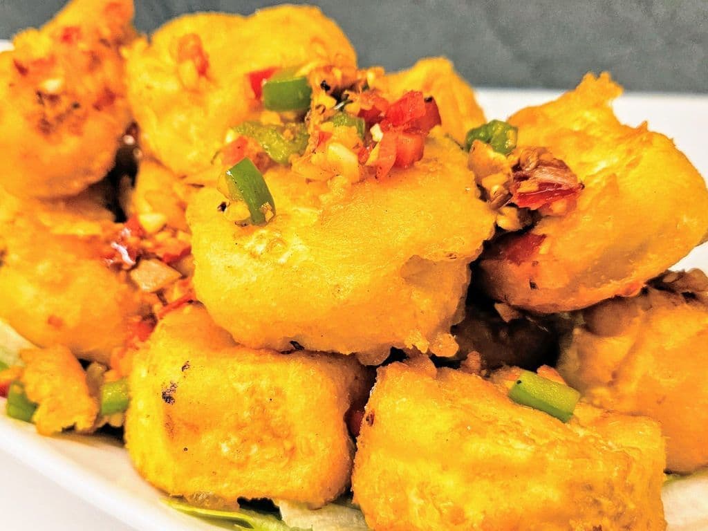 V10 Spiced Pepper Salt Japanese Egg Tofu 椒鹽玉子豆腐