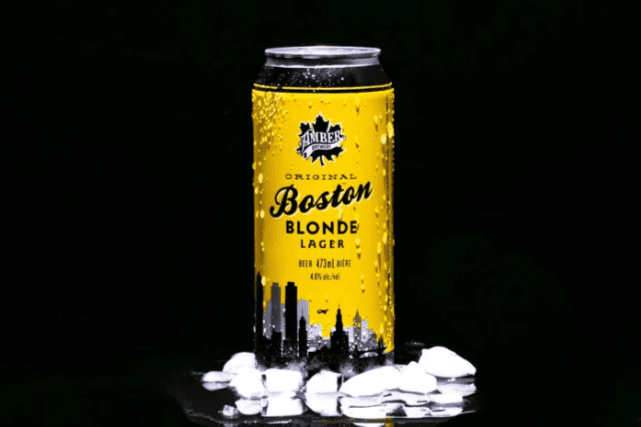 Boston Blonde Lager (473ml Can) (1 x 473ml 16oz)
