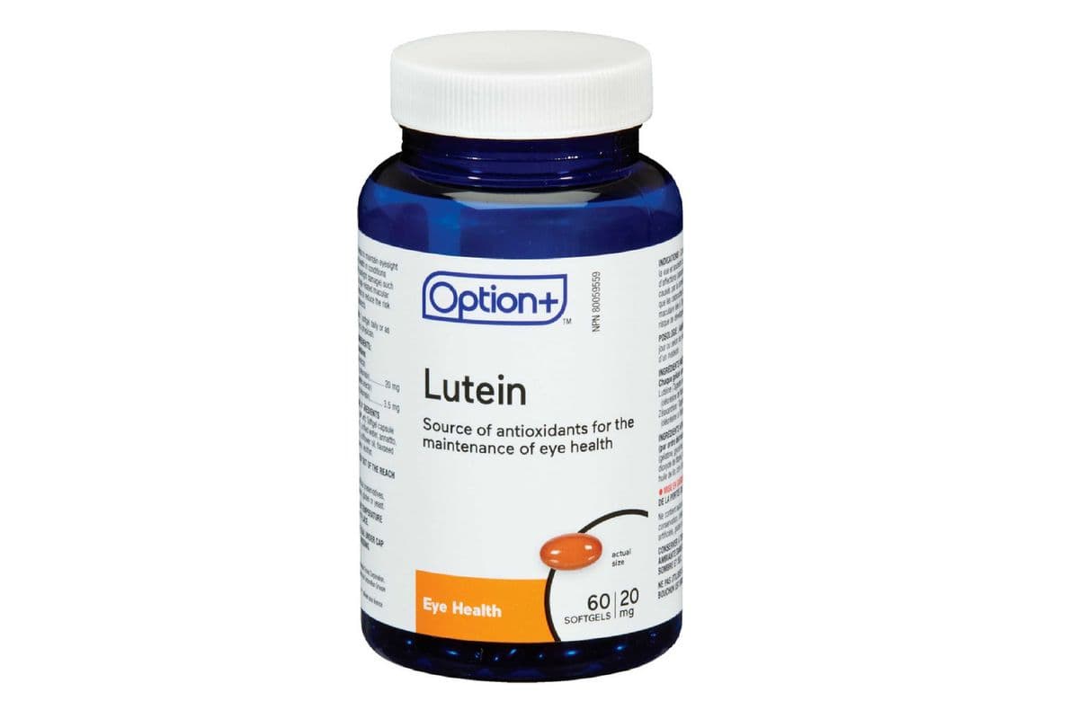 OPTION+ LUTEIN 20MG SOFTGELS 60 PACK (60 CAPSULES)