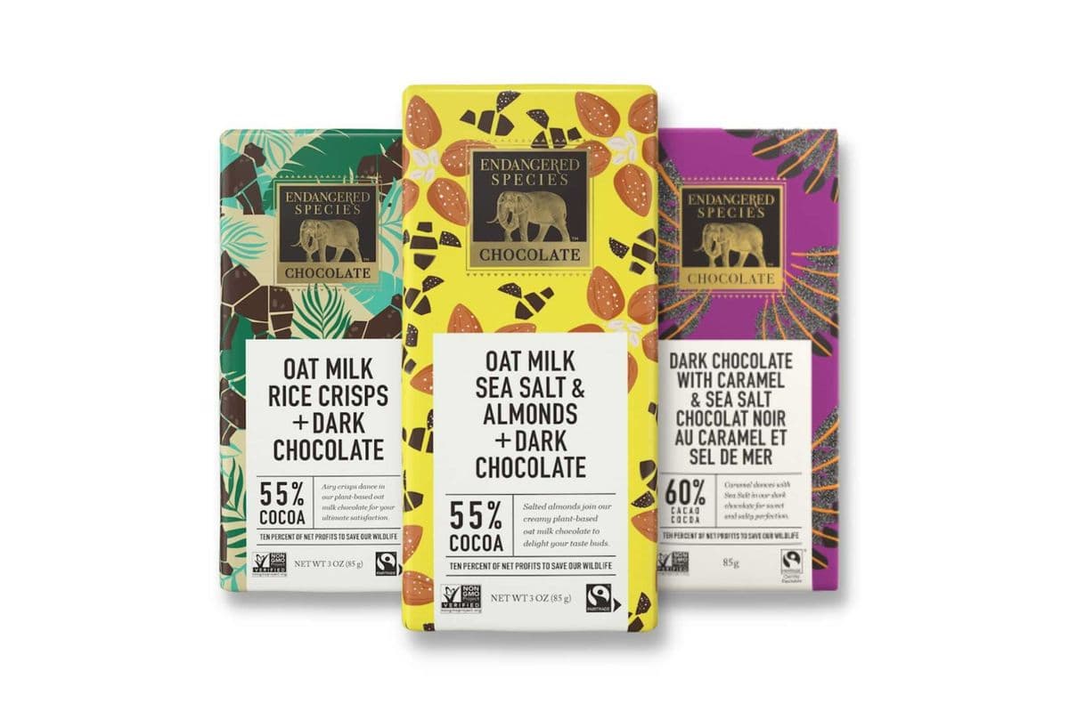 Endangered Species Dark Chocolate Bars (85 g)