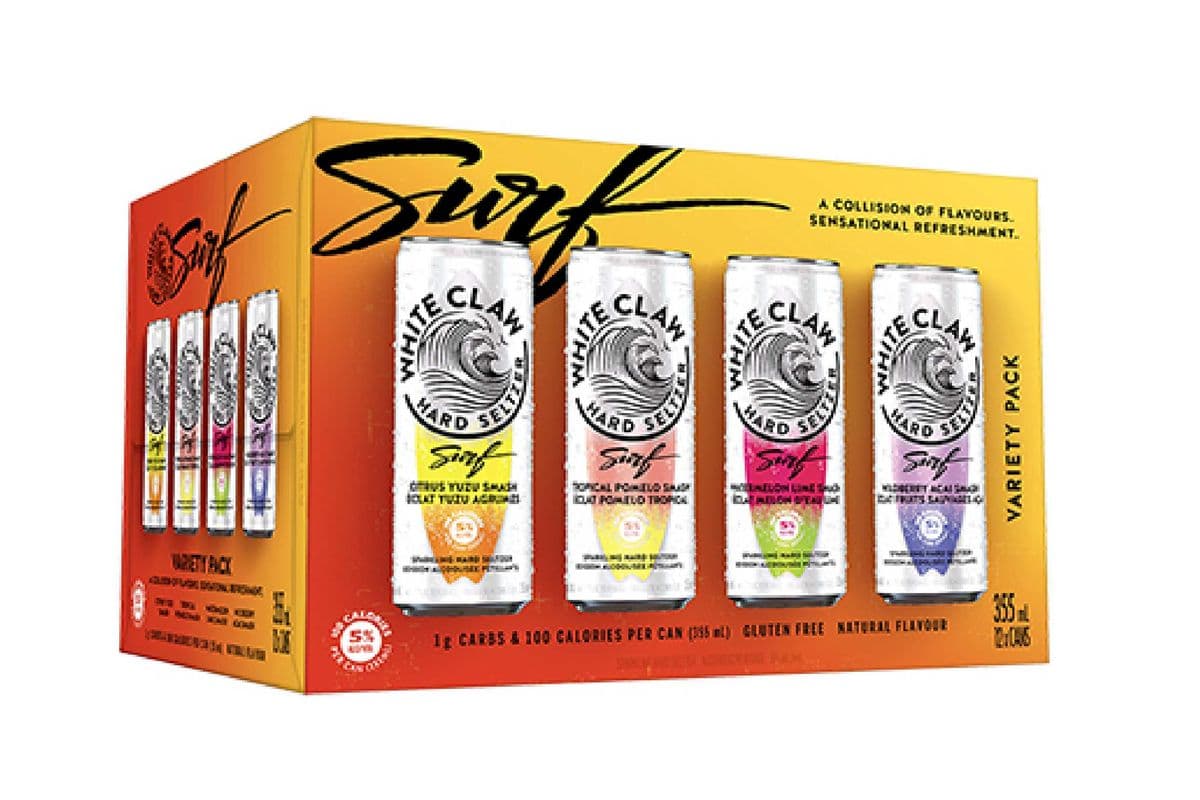 White Claw Surf Variety Pack (12 x 355 ml Cans)