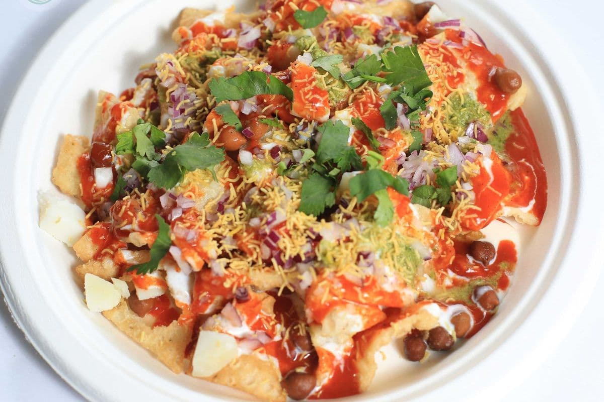 Chaat Papdi Plate